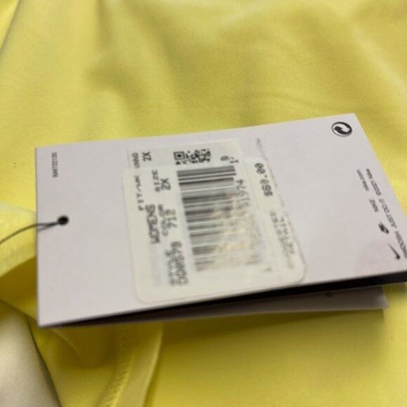 Nike Sportswear Ai Marbel Cropped Tank Top Yellow 2XL - Picture 3 of 9